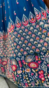 [PRE-ORDER] Semistitched Embroidered Lengha ( Delivery 10 Days  )