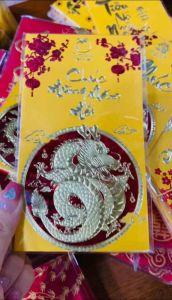 Set 6 phong bao lì xì Tết 2024 giấy Couche C150 bìa cứng cao cấp