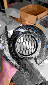 Tutup Cover Kipas Carbon Magnet Forget Mesin Mio M3-Z-S/Soul GT 125cc