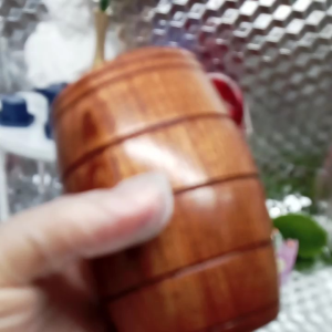 Cốc Gỗ Hồng táo(dáng bầu)