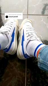 Sepatu XternalStepSure - Mitterns Storm Low White Blue