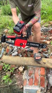 Thân Máy Cưa Xích Pin Không Chổi Than Lam Xích 12inch Công Suất Lớn Dùng Pin Phổ Thông 4cm