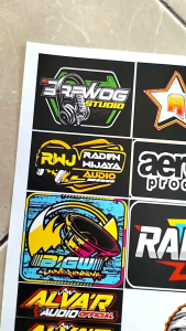 Stiker Sound | Stiker 1 Lembar | Stiker Pack Ukuran 31cmx47cm Bahan Graftac