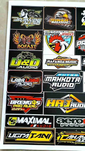 Stiker Sound System | Stiker Audio | Stiker Sound System Audio | Stiker Logo Sound System Ukuran 31cm x 47cm Stiker Graftac - Lazada