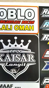 Stiker Kata Kata | Stiker 1 Lembar | Stiker Pack Ukuran 31cmx47cm