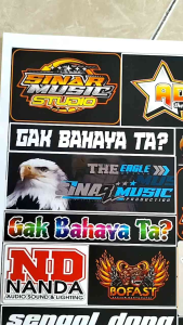 Stiker Sound System | Stiker Audio | Stiker Sound System Audio | Stiker Sound System Anti Air | Stiker Logo Sound System Ukuran 31cm x 47cm