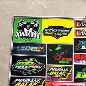 Stiker Audio Tahan Air & Sound System