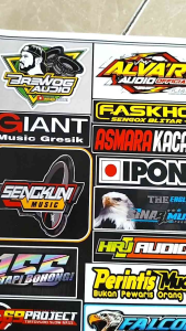 Stiker Sound | Stiker 1 Lembar | Stiker Pack Ukuran 31cmx47cm