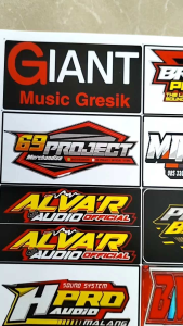 Stiker Sound | Stiker 1 Lembar | Stiker Pack Ukuran 31cmx47cm