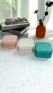 ＃1412＃便携首饰盒 Portable Jewelry Storage Bag Necklace  Earrings Ring Etc Storing Box