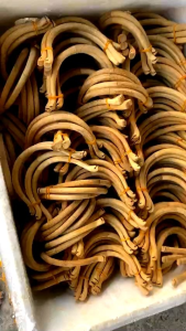 Cầu góc tre lơi tròn nối cho lồng mào