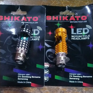 Lampu Depan Led H6 Laser Hi-Low Putih Kuning + Senja AC DC Motor Bebek Matic