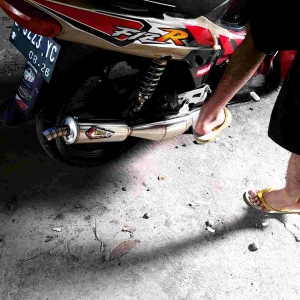 Knalpot racing Creampie Fiz r force F1 suara garing gurih