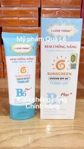 (CHÍNH HÃNG) KEM CHỐNG NẮNG I LOVE TODAY B5 plus+ (XANH) CHAI 60ml