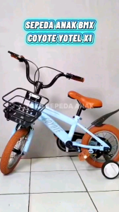 Sepeda Anak BMX 18 Inch Coyote Yotel Xone – Sepeda Anak Laki-laki & Perempuan Aman Usia 5-7 Tahun
