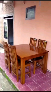 PROMO KURSI MAKAN BALERO KAYU JATI
