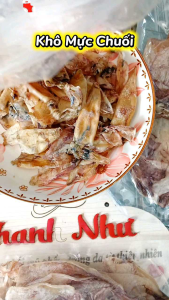 (60con Tặng 60 con) KHÔ MỰC CHUỐI VỊ MẶN NHẸ DÙNG ĐỂ CHIÊNGHIMNẤU SÚPNẤU MÌ RẤT NGON