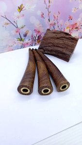 Pipa Kayu Galih Kelor Jawa Model Bulat Polos L75