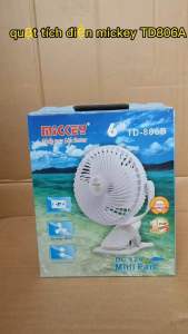 Quạt kẹp tích điện MICKEY TD-806