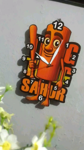 Tung Tung Tung Sahur Jam dinding aesthetic karakter anomali