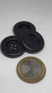 Giant Button #6765 | 3pcs. Black Big Buttons 30mm DIY Craft Sewing