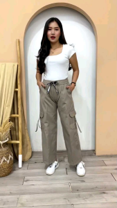 Celana Cargo Wanita Premium Kekinian