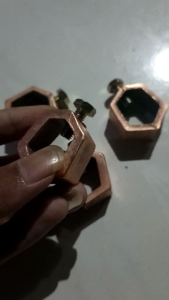 Klem Cincin Tembaga Grounding Rod Clamp Rod Grounding Clam Ground Rod Clam Penangkal Petir Penjepit Kabel 5/8 Inch 16 mm