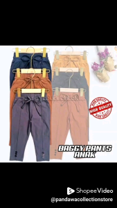 NEW (BISA COD) Celana Baggy Pants Premium Anak Perempuan Usia 5-10 Tahun/Celana Twill Combed stretch Diamond Premium M L XL