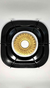 1 SET TATAKAN TUNGKU KOMPOR RINNAI KAKI 6 + 1 BURNER KUNINGAN TIPE 712BGX/TORNADO