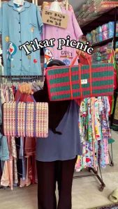 Tikar Plastik Lipat 3 Size Besar Mudah Simpan Berkelah Picnic Hand Carry