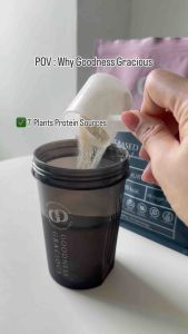 โปรตีนจากพืช พร้อมโพรไบโอติกส์10ชนิด ของGOODNESS GRACIOUS 500 กรัม Plant Protein+Probiotics10 powder