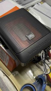 Harman BassPro Nano 300W Max Power Underseat Car Subwoofer - Compact Active Woofer with High-Quality Sound System