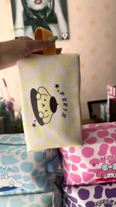 กระเป๋าเครื่องสำอาง กระเป๋าผ้าลายตุ๊กตาน่ารัก สีสันสดใส หลายแบบ สายหิ้วคล้องแขน