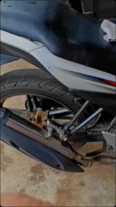 Knalpot standar racing Rob1 suara adem ngebas for Vixion Fu MX R15 CBR GSX Mega pro bison Tiger Sonic Supra DLL