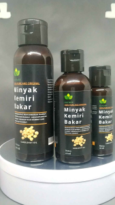 Nature Minyak Kemiri Bakar 100% Asli Original Penumbuh/Penebal/Penghitam Rambut Alis Bulu Mata Kumis Jenggot Jambang Brewok 100ml