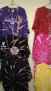 เสื้อมัดย้อม ผ้าคนอ้วน เสื้อยืด เกรด Ab 100% USA