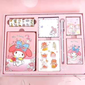 Sanrio Kuromi NoteBook Stucker Gift Box Adhesive Tape Washi