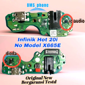 Konektor Cas Papan Pcb & Mic Infinik Hot 20i No Model X665E Original