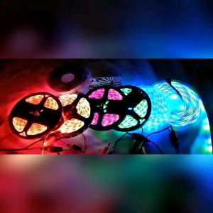 24 Volt Lampu Led Strip RGB 24 Volt 24v Nyala Running 2 Kabel Warna Warni IP44 Anti Air Waterproof Lampu variasi Mobil Truk Truck Bis Bus
