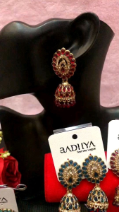 🎉Erring from india ตุ้มหูนำเข้าจากอินเดีย งานหรูหรามหารานี มีสีให้เลือกพร้อมส่งค่ะ