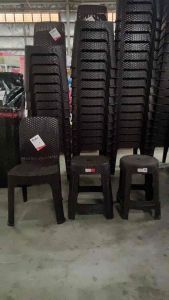 Jolly Plastic Rattan Chair For Indoor Seating Home Office Chair
