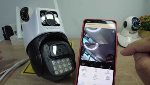 วงจรปิดใส่ 2 กล้อง Vstarcam CG663DR มุมกว้างหมุน 360 องศา AI ไมค์ลำโพง กล้องสีกลางคืน