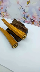 Once pipa padutan kayu kelor emas model segi enam C158