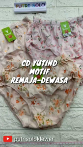 3PCS CELANA DALAM YUTIND SABLON/ BORDIR U/ WANITA