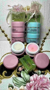 1 Set Cream Herbal Jaring Pink / Hijau