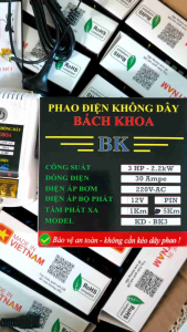 ROLE PHAO ĐIỆN KHÔNG DÂY BÁCH KHOA - 5000m.Thông minhtiện lợi dùng cho máy bơm.an toàn khi bị rò rỉ điện