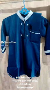 Baju Koko Anak Pakistan Navi Panjang 4-12thn