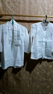 Baju koko anak pakistan pita putih usia 4-12 tahun