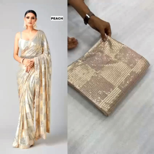New Bollywood BlockBuster SEQUINS Design Launching saree