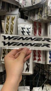 Bộ tem nổi Winner màu đen bóng hàng nhập Thái Lan chất lượng cao dành trang trí riêng cho dòng xe này tem nổi màu sắc cực đẹp và bền giá bán cực tốt bán lẻ như bán sỉ